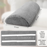 Maxbell recliner Leg Rest Cushion Pillow with Elastic Band Headrest for Lounge Chair Gray