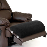 Maxbell recliner Leg Rest Cushion Pillow with Elastic Band Headrest for Lounge Chair Black