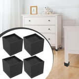 Maxbell 4 Pieces Bed Risers Raising Non Slip Furniture Risers for Cabinet Chair Sofa