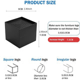 Maxbell 4 Pieces Bed Risers Raising Non Slip Furniture Risers for Cabinet Chair Sofa