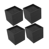 Maxbell 4 Pieces Bed Risers Raising Non Slip Furniture Risers for Cabinet Chair Sofa