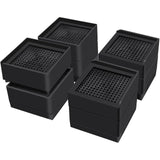 Maxbell 4 Pieces Bed Risers Raising Non Slip Furniture Risers for Cabinet Chair Sofa