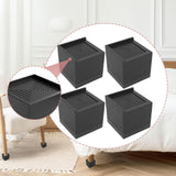 Maxbell 4 Pieces Bed Risers Raising Non Slip Furniture Risers for Cabinet Chair Sofa
