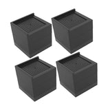 Maxbell 4 Pieces Bed Risers Raising Non Slip Furniture Risers for Cabinet Chair Sofa