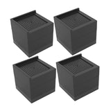 Maxbell 4 Pieces Bed Risers Raising Non Slip Furniture Risers for Cabinet Chair Sofa