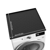Maxbell Dryer Pad Silicone Prevent Water Spilling Washer and Dryer Cover for The Top black 60x60cm
