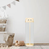 Maxbell Stuffed Animal Storage Tube Toy Storage Box for Bedroom Living Room Playroom Beige