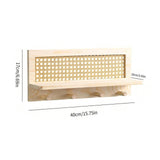 Maxbell Coat Rack with Shelf Coat Hook Entryway Coat Hanger for Kitchen Hallway Bags Wood  color