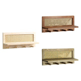 Maxbell Coat Rack with Shelf Coat Hook Entryway Coat Hanger for Kitchen Hallway Bags Wood  color
