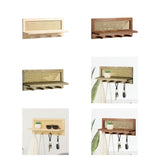 Maxbell Coat Rack with Shelf Coat Hook Entryway Coat Hanger for Kitchen Hallway Bags Wood  color