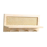 Maxbell Coat Rack with Shelf Coat Hook Entryway Coat Hanger for Kitchen Hallway Bags Wood  color