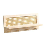 Maxbell Coat Rack with Shelf Coat Hook Entryway Coat Hanger for Kitchen Hallway Bags Wood  color