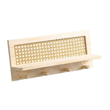 Maxbell Coat Rack with Shelf Coat Hook Entryway Coat Hanger for Kitchen Hallway Bags Wood  color