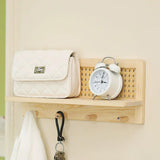 Maxbell Coat Rack with Shelf Coat Hook Entryway Coat Hanger for Kitchen Hallway Bags Wood  color