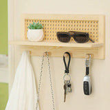 Maxbell Coat Rack with Shelf Coat Hook Entryway Coat Hanger for Kitchen Hallway Bags Wood  color