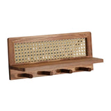 Maxbell Coat Rack with Shelf Coat Hook Entryway Coat Hanger for Kitchen Hallway Bags Camel color
