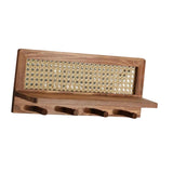 Maxbell Coat Rack with Shelf Coat Hook Entryway Coat Hanger for Kitchen Hallway Bags Camel color