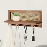 Maxbell Coat Rack with Shelf Coat Hook Entryway Coat Hanger for Kitchen Hallway Bags Camel color