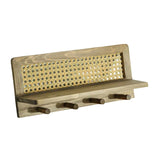 Maxbell Coat Rack with Shelf Coat Hook Entryway Coat Hanger for Kitchen Hallway Bags Antique color