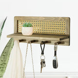 Maxbell Coat Rack with Shelf Coat Hook Entryway Coat Hanger for Kitchen Hallway Bags Antique color