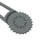 Maxbell Cardboard Box Punch Cardboard Perforator for Craft Scrapbooking Model Making gray