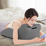 Maxbell Bed Wedge Pillow Stylish Headboard for Watching Movies Back Sleeping Reading Deep Gray
