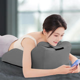 Maxbell Bed Wedge Pillow Stylish Headboard for Watching Movies Back Sleeping Reading Deep Gray