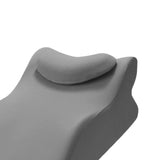 Maxbell Bed Wedge Pillow Stylish Headboard for Watching Movies Back Sleeping Reading Deep Gray