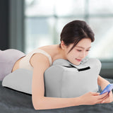 Maxbell Bed Wedge Pillow Stylish Headboard for Watching Movies Back Sleeping Reading Light Gray