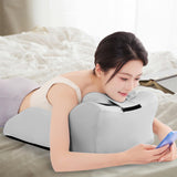 Maxbell Bed Wedge Pillow Stylish Headboard for Watching Movies Back Sleeping Reading Light Gray
