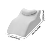 Maxbell Bed Wedge Pillow Stylish Headboard for Watching Movies Back Sleeping Reading Light Gray