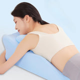 Maxbell Bed Wedge Pillow Stylish Headboard for Watching Movies Back Sleeping Reading Blue