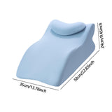 Maxbell Bed Wedge Pillow Stylish Headboard for Watching Movies Back Sleeping Reading Blue