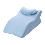 Maxbell Bed Wedge Pillow Stylish Headboard for Watching Movies Back Sleeping Reading Blue