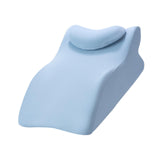 Maxbell Bed Wedge Pillow Stylish Headboard for Watching Movies Back Sleeping Reading Blue