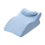 Maxbell Bed Wedge Pillow Stylish Headboard for Watching Movies Back Sleeping Reading Blue