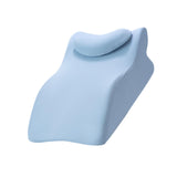 Maxbell Bed Wedge Pillow Stylish Headboard for Watching Movies Back Sleeping Reading Blue