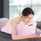 Maxbell Bed Wedge Pillow Stylish Headboard for Watching Movies Back Sleeping Reading Pink