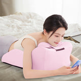 Maxbell Bed Wedge Pillow Stylish Headboard for Watching Movies Back Sleeping Reading Pink