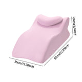 Maxbell Bed Wedge Pillow Stylish Headboard for Watching Movies Back Sleeping Reading Pink