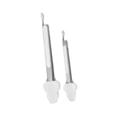 Maxbell 2 Pieces Locking Kitchen Tongs Barbecue Tongs for Home Indoor Outdoor Bakery White Snowman
