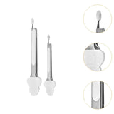 Maxbell 2 Pieces Locking Kitchen Tongs Barbecue Tongs for Home Indoor Outdoor Bakery White Snowman