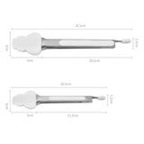 Maxbell 2 Pieces Locking Kitchen Tongs Barbecue Tongs for Home Indoor Outdoor Bakery White Snowman