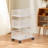 Maxbell Mobile Rolling Cart Metal Under Desk Utility Cart