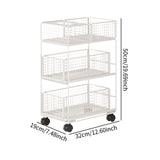 Maxbell Mobile Rolling Cart Metal Under Desk Utility Cart