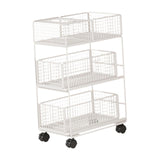 Maxbell Mobile Rolling Cart Metal Under Desk Utility Cart