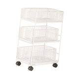 Maxbell Mobile Rolling Cart Metal Under Desk Utility Cart