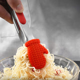Maxbell 3Pcs Christmas Food Tongs Multipurpose Silicone Clips for Buffet Salad Steak