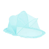 Maxbell Folding Baby Bed Netting Bedding Cute Protective Net for Infant Decor Travel Blue