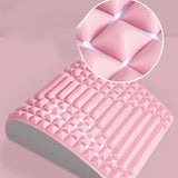 Maxbell Back Stretcher Yoga Gym Spinal Decompression Office Traveling Neck Stretcher Pink